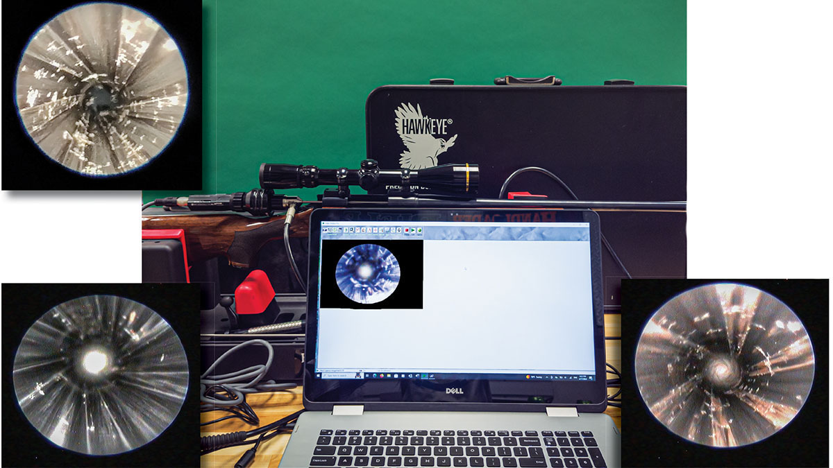 After purchasing the rifle, A Hawkeye Precision Borescope from Gradient Lense Corporation was used to examine the barrel. The barrel had some rust and copper fouling. After cleaning with Wipe-Out bore cleaner, all the rust and fouling was removed, which revealed some minor pitting throughout the barrel.